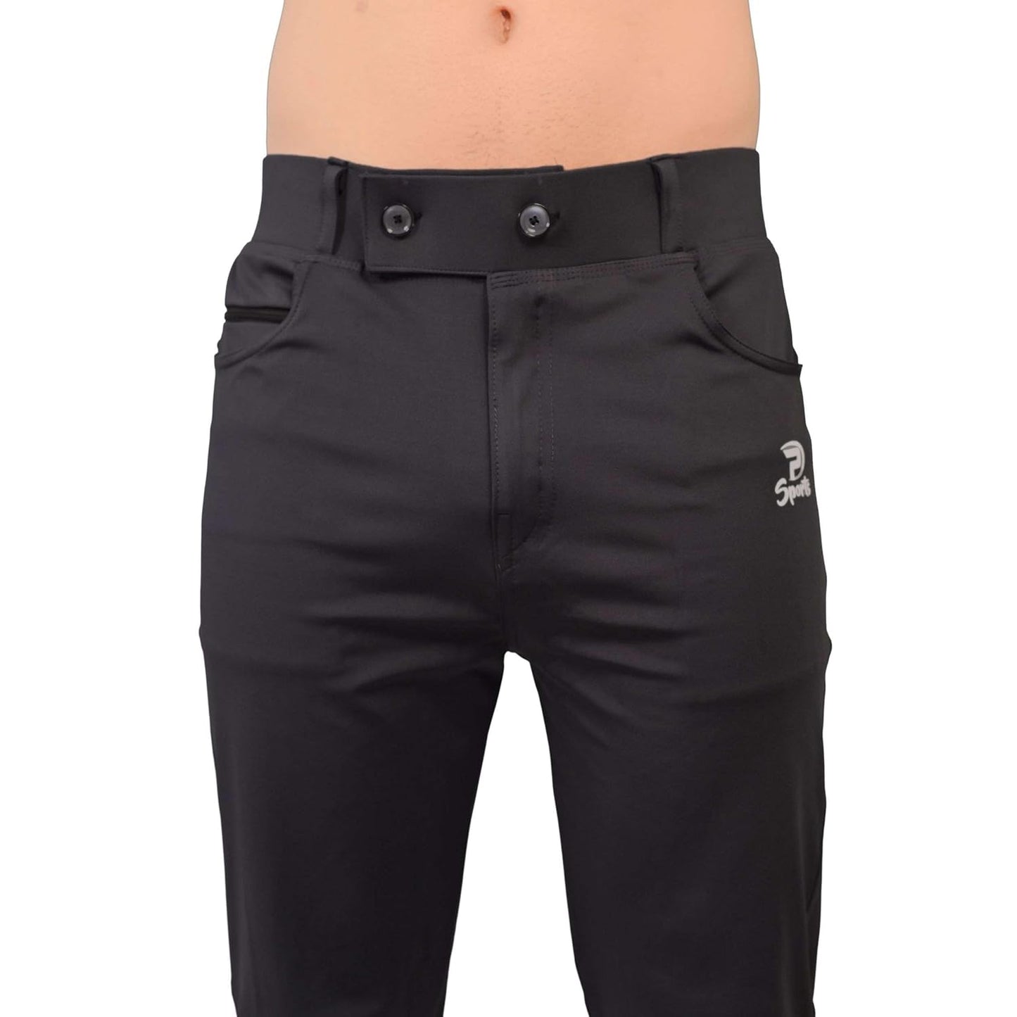 Men’s Comfortable Tapered Track Pants with Adjustable Fit and Pockets
