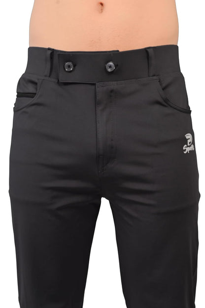 Men’s Comfortable Tapered Track Pants with Adjustable Fit and Pockets
