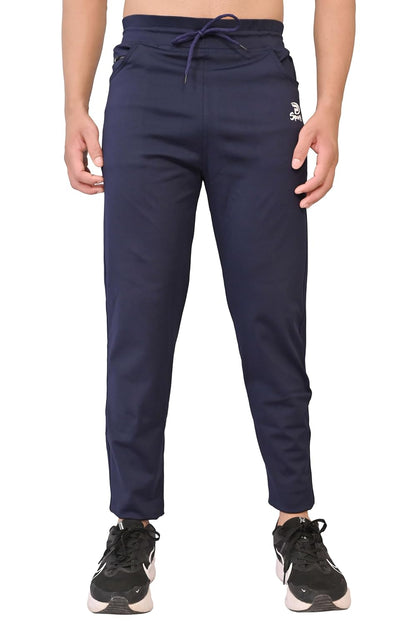 Men’s Slim Fit Athletic Bottom Wear Track Pants with Adjustable Waist and Side Pockets