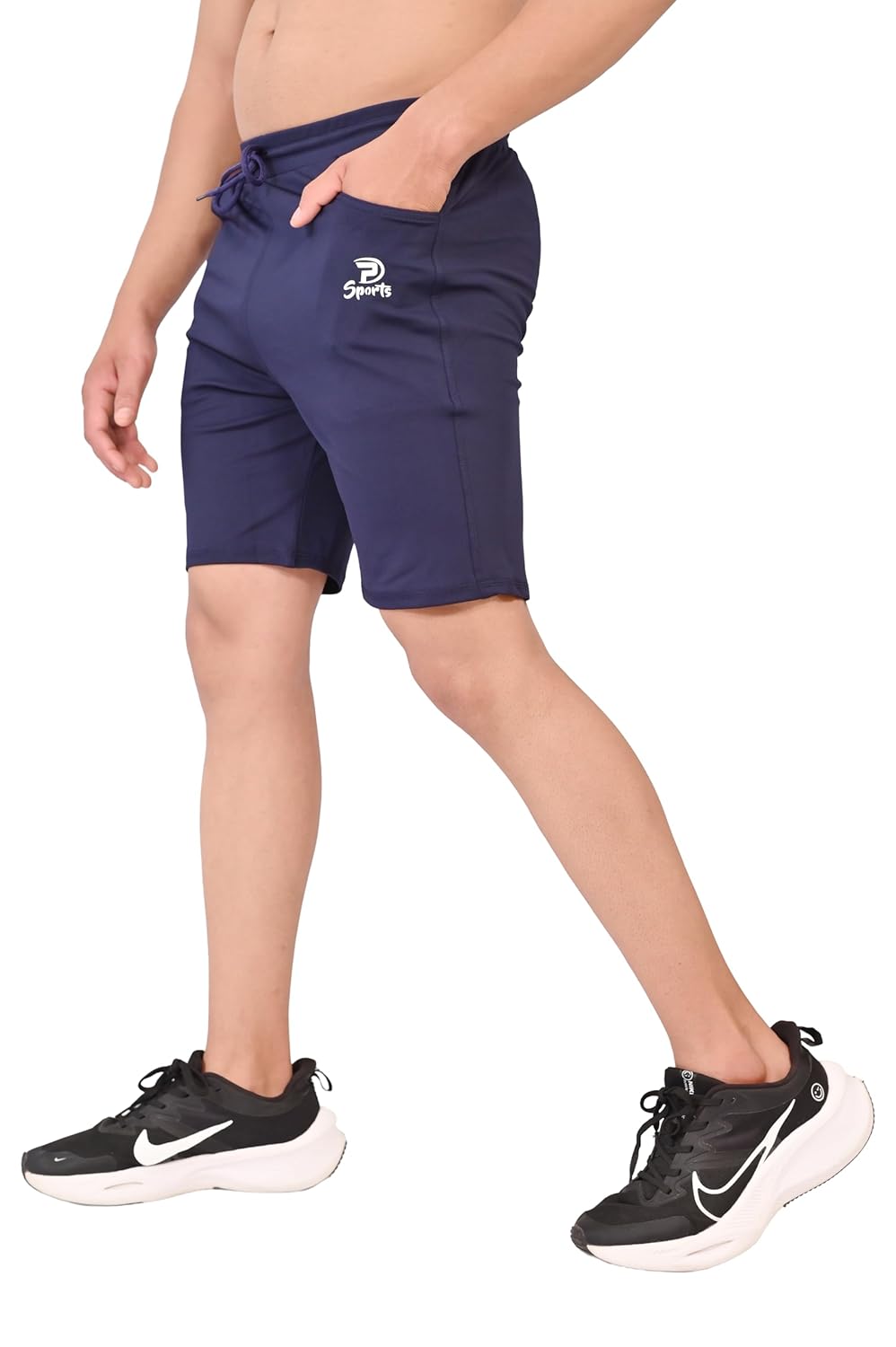 Men’s Modern Fit Sports Shorts with Adjustable Waist & Side Pockets