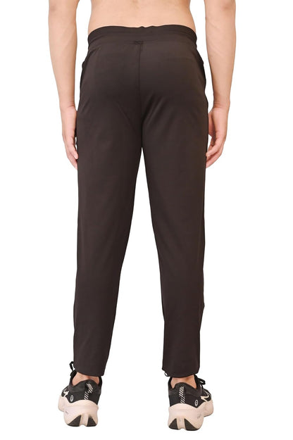Men’s Slim Fit Athletic Bottom Wear Track Pants with Adjustable Waist and Side Pockets