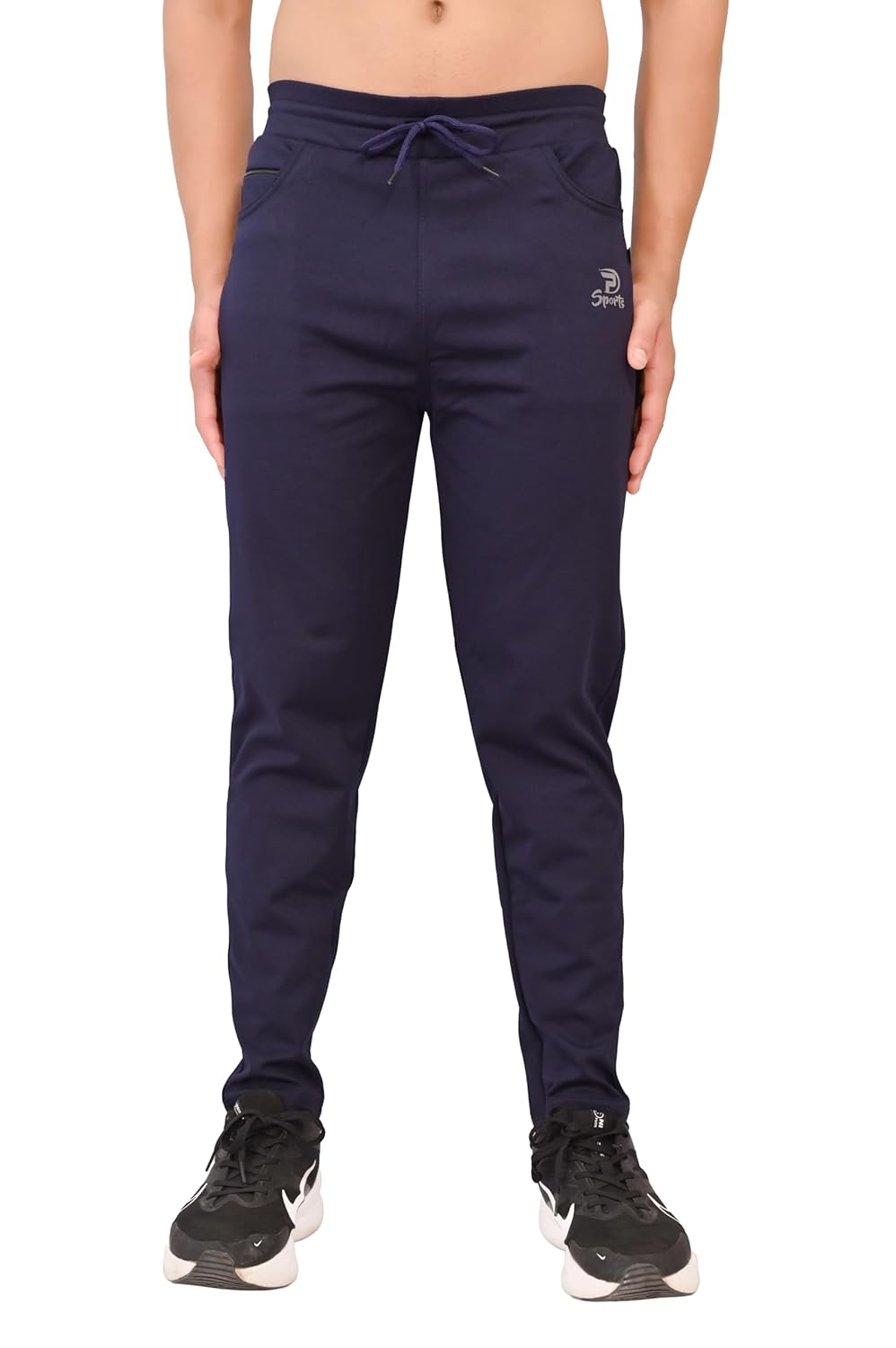 Men’s Slim Fit Athletic Track Pants with Adjustable Waist with Side Pockets