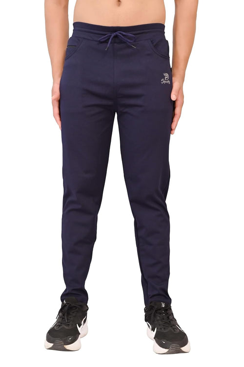 Men’s Slim Fit Athletic Track Pants with Adjustable Waist with Side Pockets