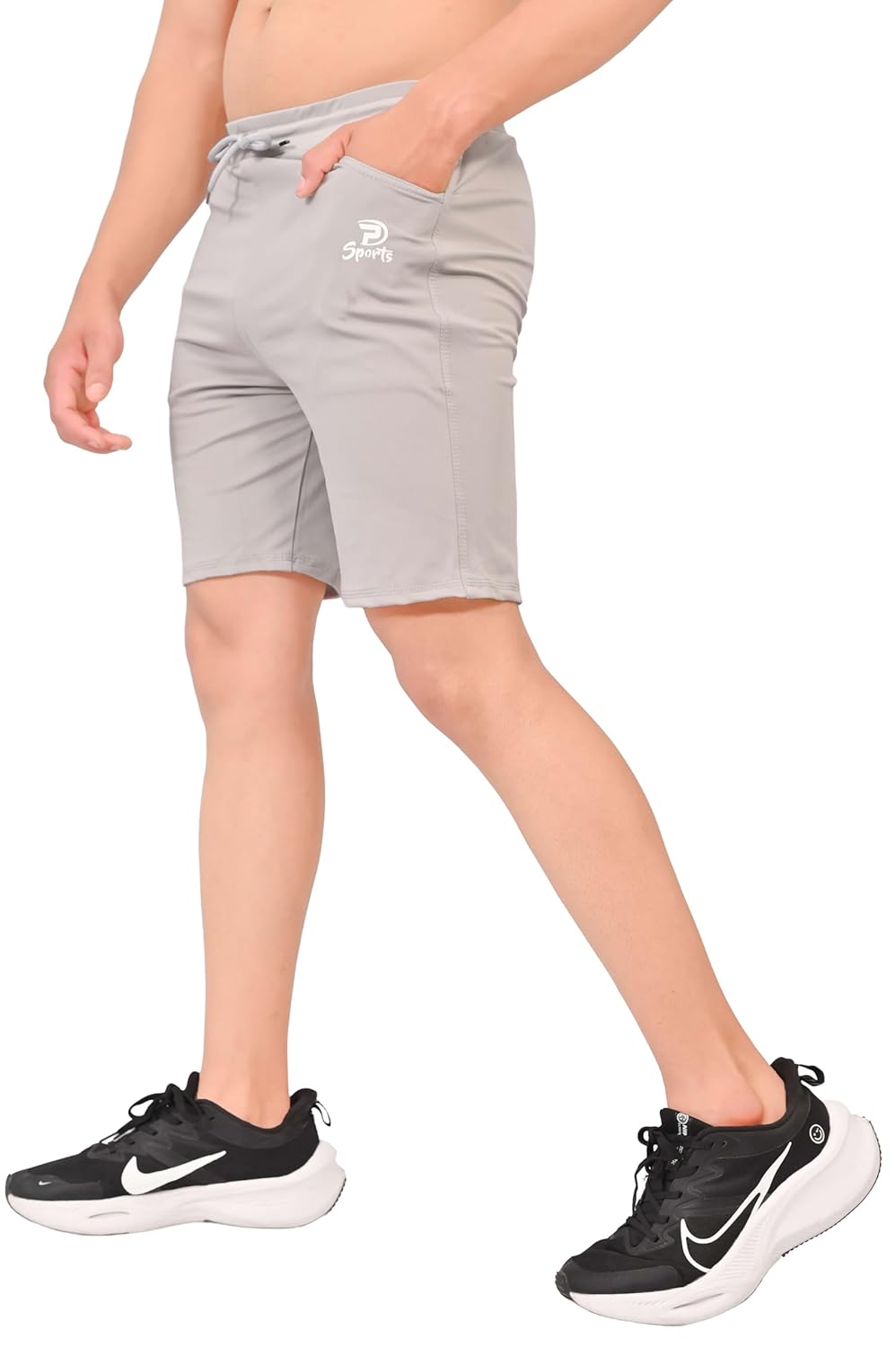 Men’s Modern Fit Sports Shorts with Adjustable Waist & Side Pockets