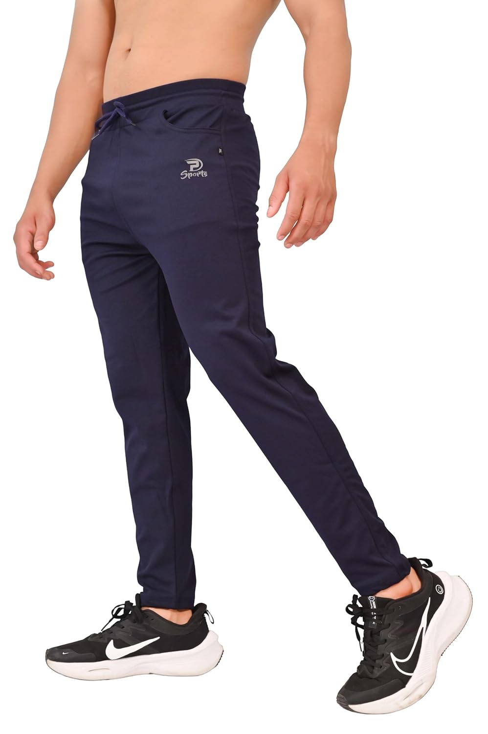 Men’s Slim Fit Athletic Track Pants with Adjustable Waist with Side Pockets