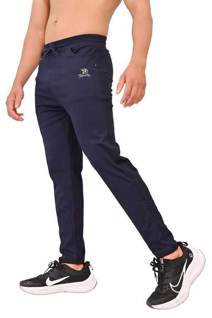 Men’s Slim Fit Athletic Track Pants with Adjustable Waist with Side Pockets