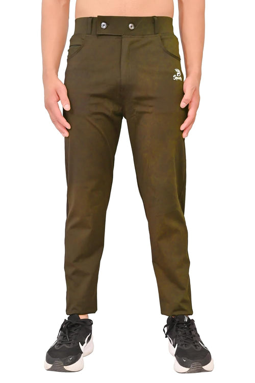 Men’s Comfortable Tapered Track Pants with Adjustable Fit and Pockets