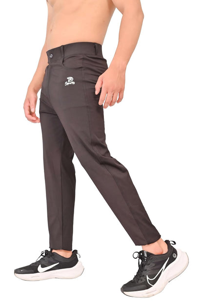 Men’s Comfortable Tapered Track Pants with Adjustable Fit and Pockets