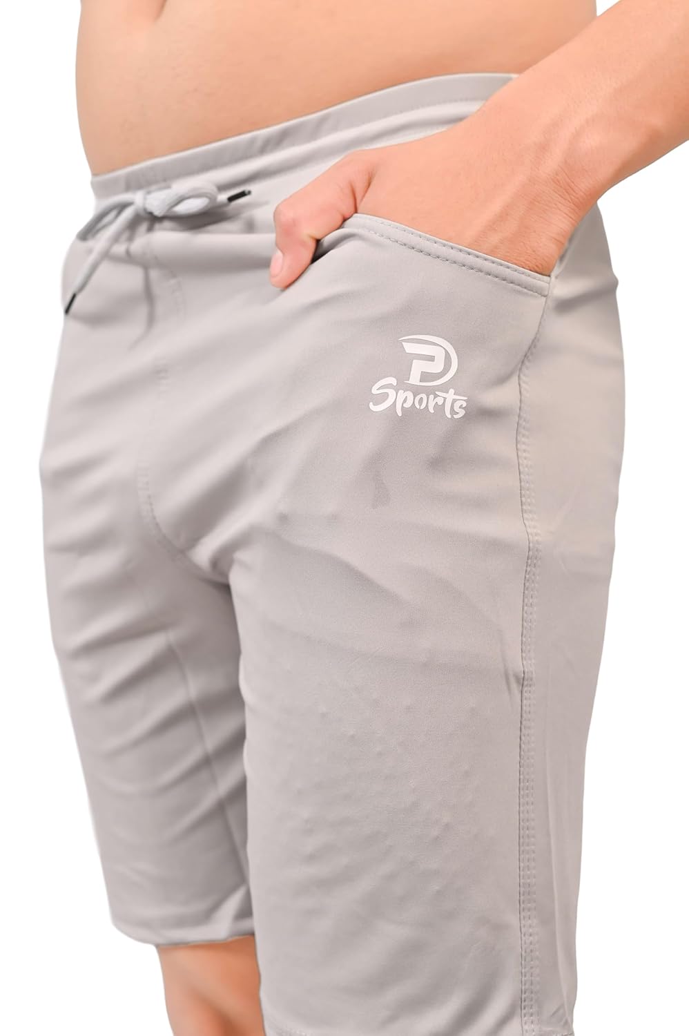 Men’s Modern Fit Sports Shorts with Adjustable Waist & Side Pockets