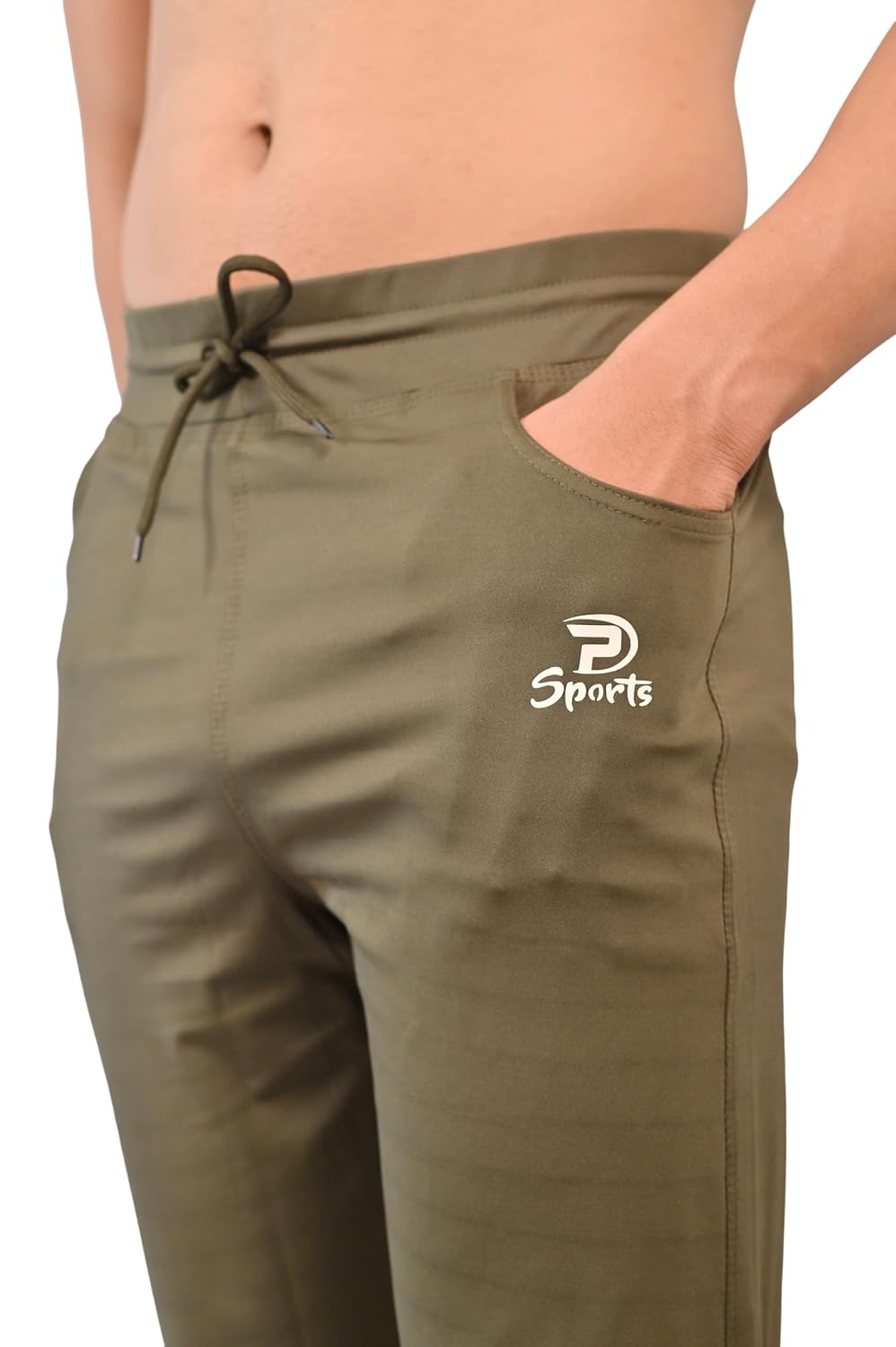Men’s Slim Fit Athletic Bottom Wear Track Pants with Adjustable Waist and Side Pockets