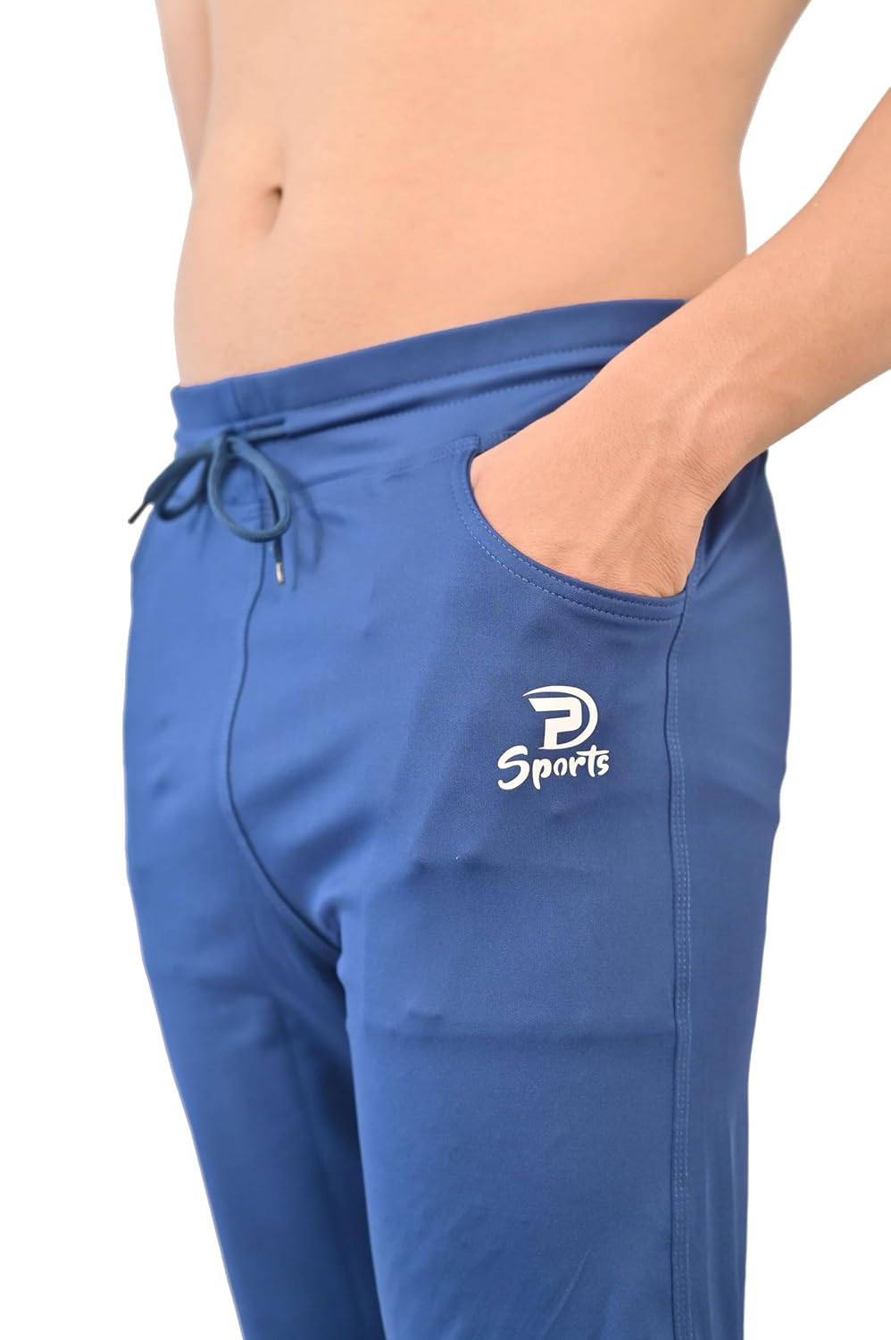 Men’s Slim Fit Athletic Bottom Wear Track Pants with Adjustable Waist and Side Pockets