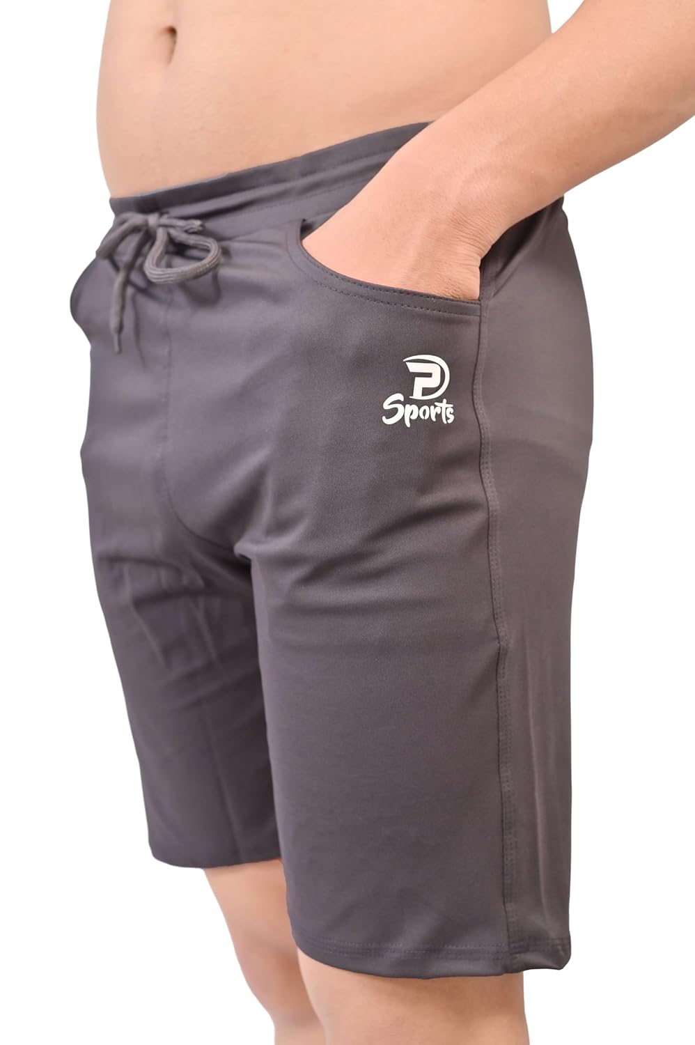 Men’s Modern Fit Sports Shorts with Adjustable Waist & Side Pockets