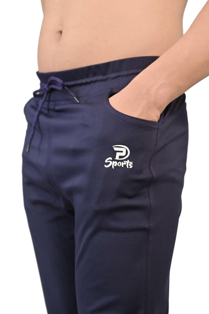 Men’s Slim Fit Athletic Bottom Wear Track Pants with Adjustable Waist and Side Pockets