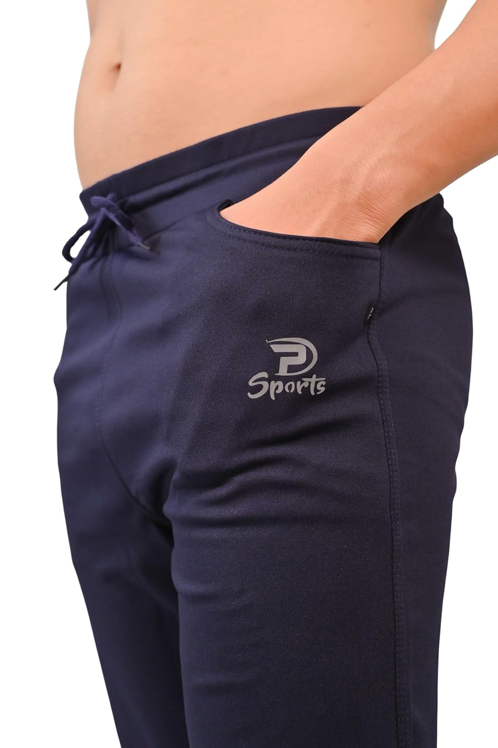 Men’s Slim Fit Athletic Track Pants with Adjustable Waist with Side Pockets